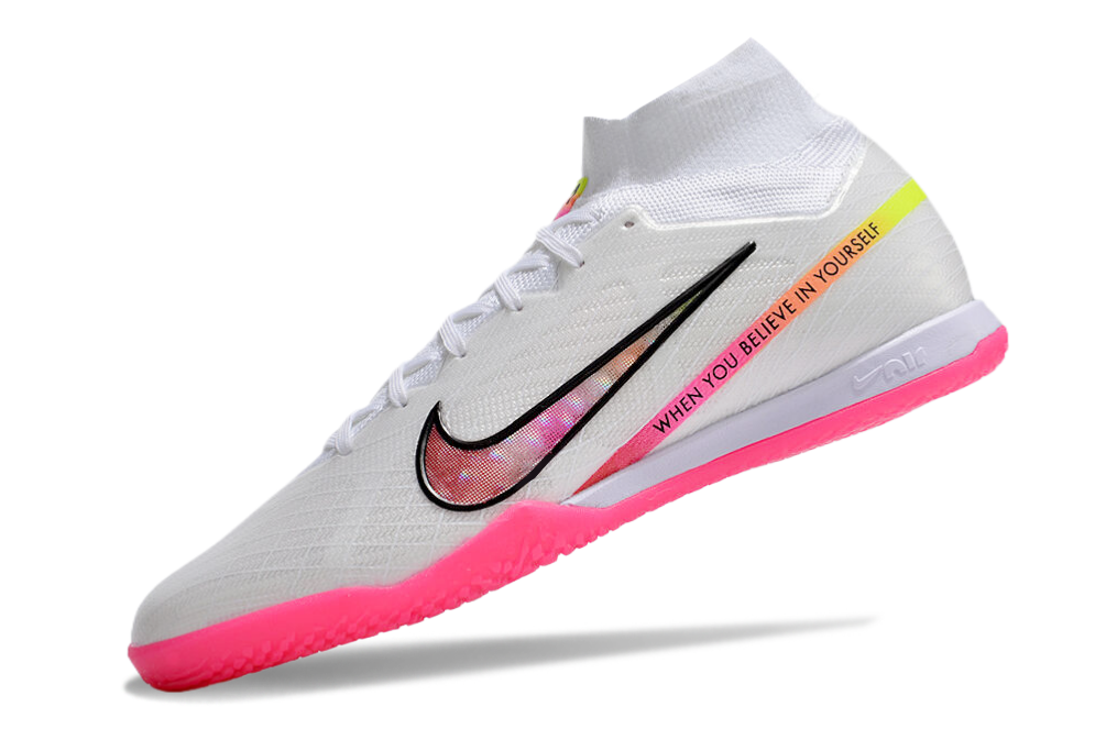 Nike Air Zoom Mercurial Superfly 9 Elite Futsal - Branco Rosa - Image 6