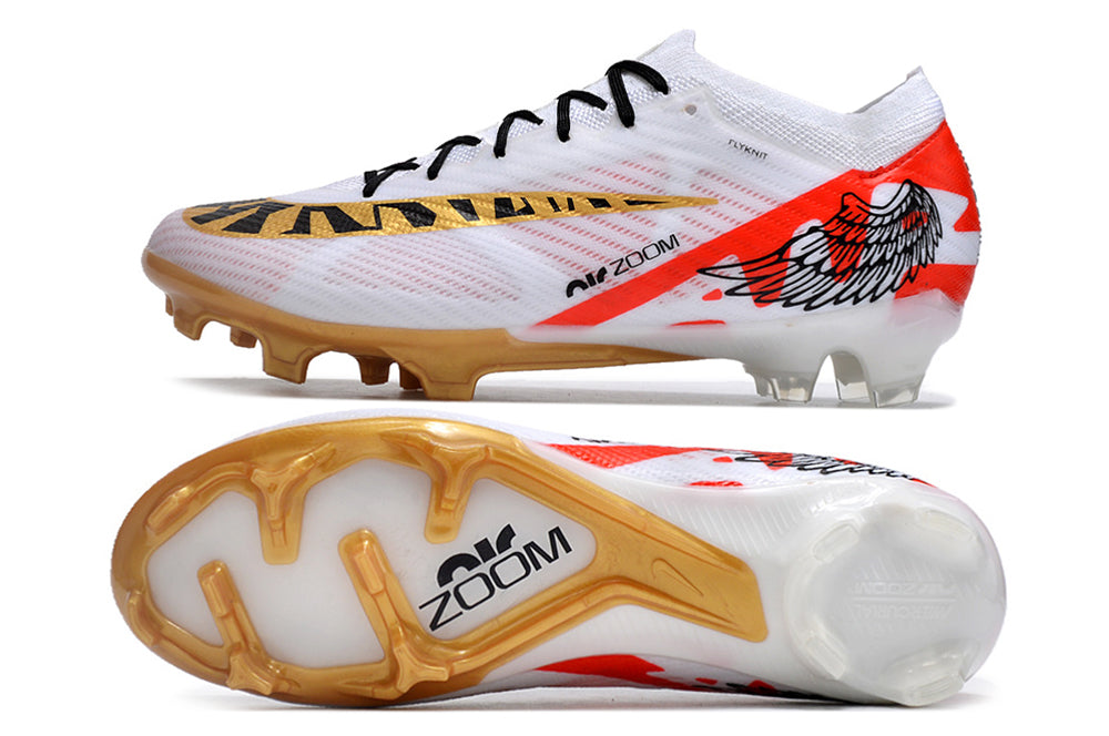 Nike Air Zoom Mercurial Vapor 15 FG Elite - Branco Dourado - Image 3