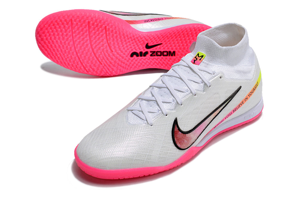 Nike Air Zoom Mercurial Superfly 9 Elite Futsal - Branco Rosa - Image 2