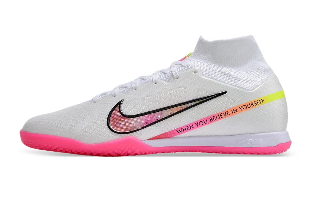 Nike Air Zoom Mercurial Superfly 9 Elite Futsal - Branco Rosa - Image 5