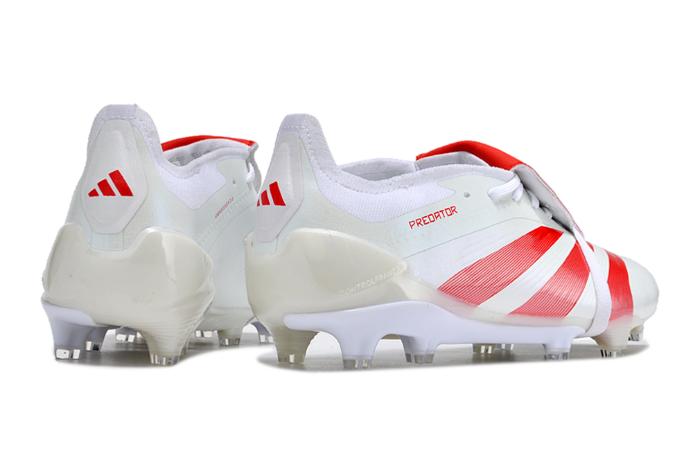 Adidas Predator Elite Tongue FG - Branco Vermelho - Image 5