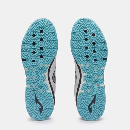 Chuteira De Futsal Joma Top Flex Rebound - Branco E Azul - Image 8