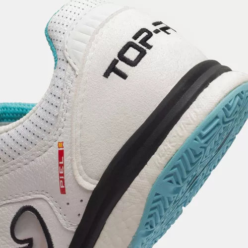 Chuteira De Futsal Joma Top Flex Rebound - Branco E Azul - Image 3