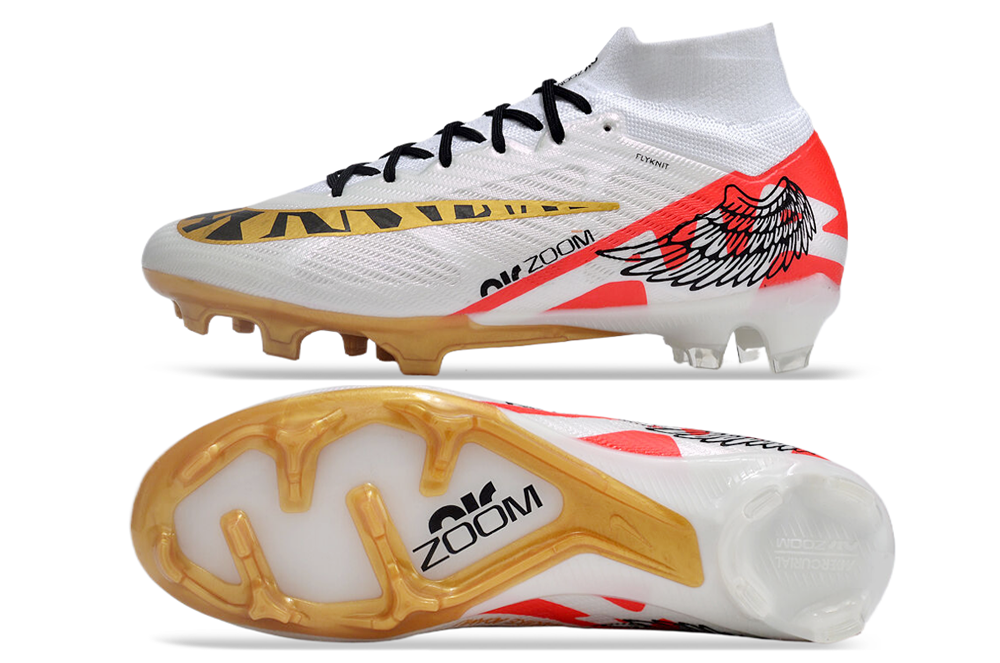 Nike Air Zoom Superfly 9 FG Elite - Branco Dourado - Image 2